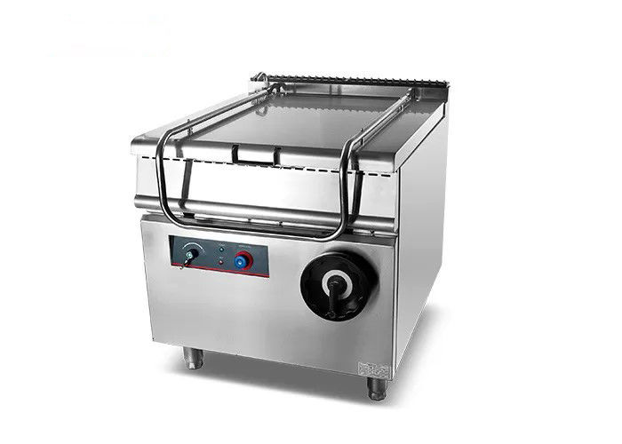 12kw Stainless Steel Tilting Braising Pan Multiple Burners Electronic Ignition Hotel Kitchen